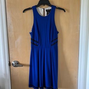 Blue with Black Trim Dress